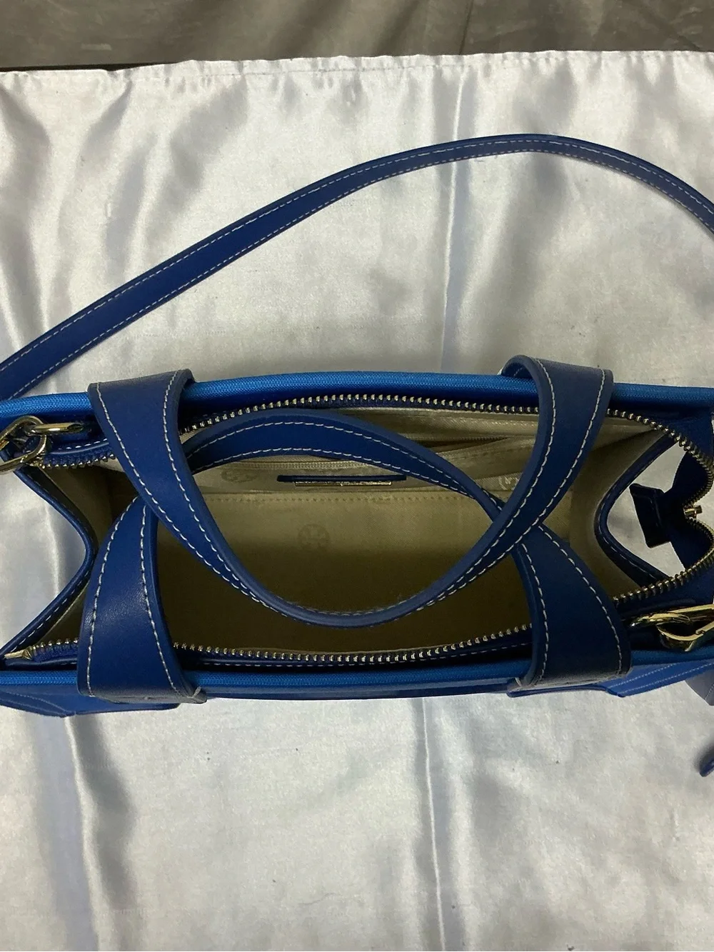 Classic Structured Tote Bag in Bright Blue